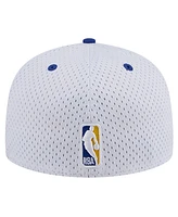 New Era Men's White/Royal Golden State Warriors Throwback 2Tone 59FIFTY Fitted Hat