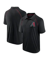 Fanatics Men's Black Arizona Diamondbacks Strong Alone Raglan Polo