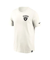 Nike Men's Cream Las Vegas Raiders Blitz Essential T-Shirt