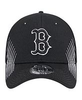 New Era Men's Black Boston Red Sox Active Dash Mark 39THIRTY Flex Hat