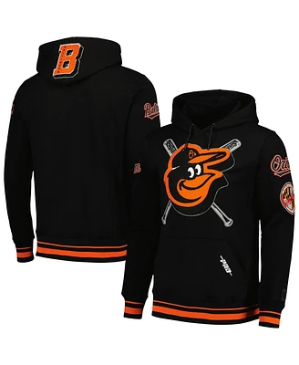 Pro Standard Men's Black Baltimore Orioles Mash Up Logo Pullover Hoodie