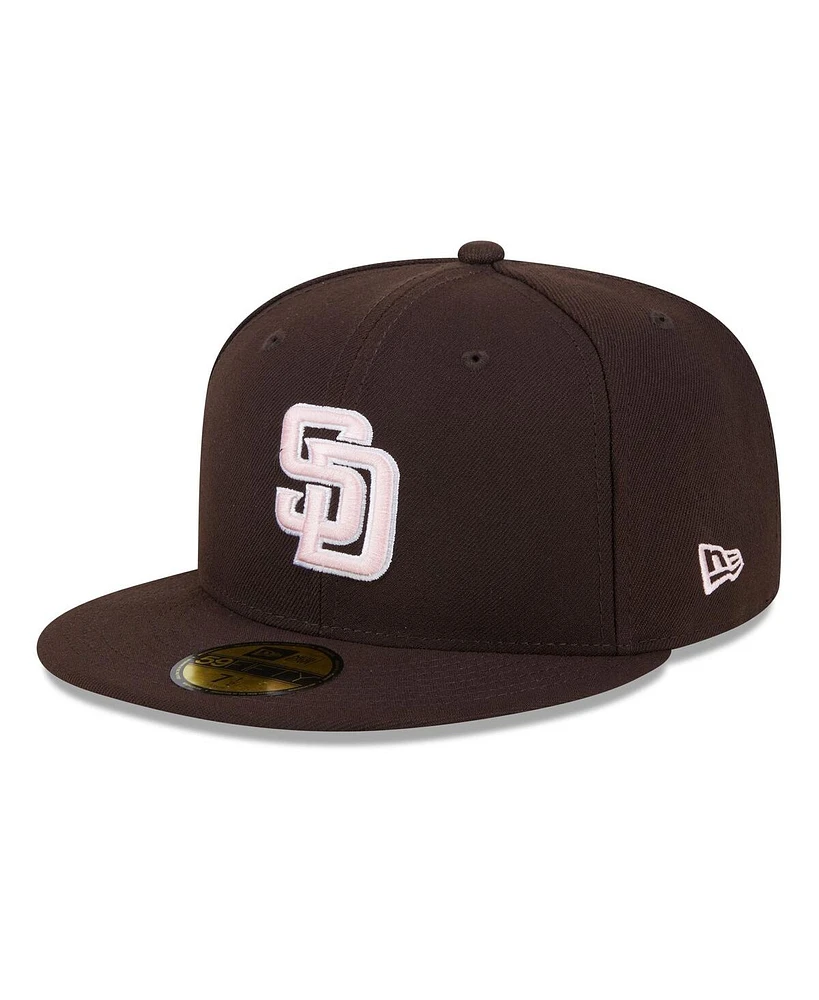 New Era Men's Brown San Diego Padres 2024 Mother's Day On-Field 59FIFTY Fitted Hat