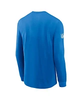 Nike Men's Blue Detroit Lions Sideline Performance Long Sleeve T-Shirt