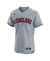 Nike Men's Gray Cleveland Guardians Road 2024 Jackie Robinson Day Elite Jersey