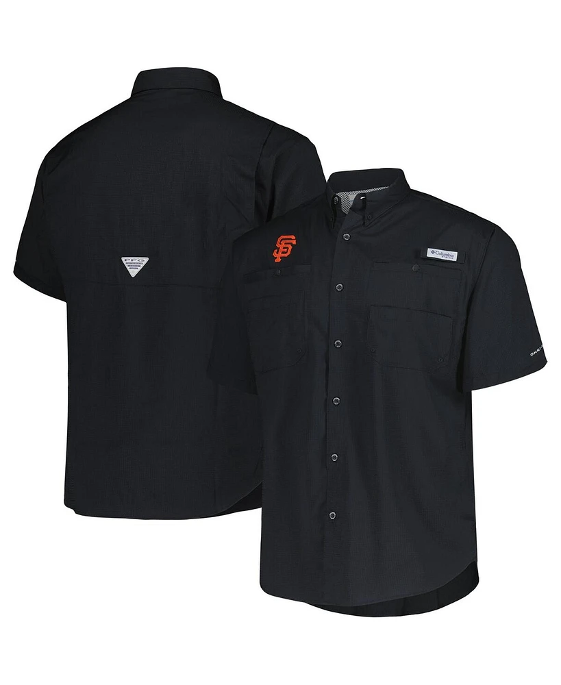 Columbia Men's Black San Francisco Giants Tamiami Omni-Shade Button-Down Shirt