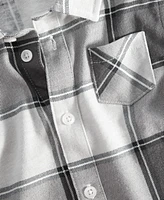 First impressions Baby Boys Nordic Plaid Button-Down Shirt & Solid Pants, 2 Piece Set, Created for Macy's