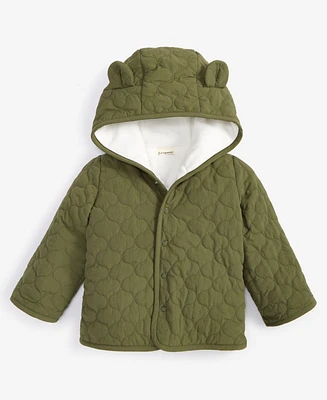 First Impressions Baby Boys Micro-Fleece-Lined Hooded Jacket, Created for Macy's