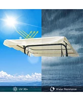 Yescom 73"x52" Replacement Swing Canopy UV30+ 180gsm Top Cover Seat Outdoor Ivory