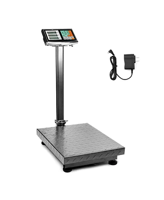 Sugift Foldable 660 lbs Weight Computing Postal Scale, Floor Platform Digital Scale