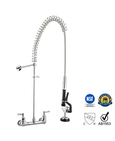 Yescom Aquaterior Pre-Rinse Faucet w/ 8" Center Splashmount Kitchen Restaurant Cupc Nsf Ansi