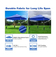 9.5x9.5Ft Outdoor Event Pop Up Canopy Tent Top Replacement with 4 Pack Sand Bag