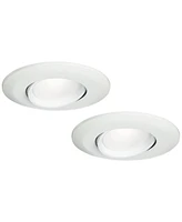 Tesler 5"/6" White Gimbal Retrofit Led Downlights 2-Pack