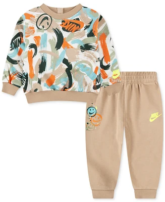 Nike Baby Boys Express Yourself Crewneck Top & Jogger Pants, 2 Piece Set