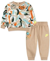 Nike Baby Boys Express Yourself Crewneck Top & Jogger Pants, 2 Piece Set