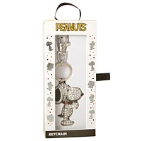 Peanuts Snoopy Pave 3D Bling Keychain - Bag Charm, Backpack Accessories, Travel Collectible Gift Keychains