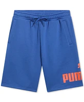 Puma Men's Regular-Fit Big Logo-Print Fleece 10" Shorts