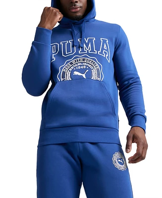 Puma Men's Vintage Sport Logo Graphic Fleece Hoodie