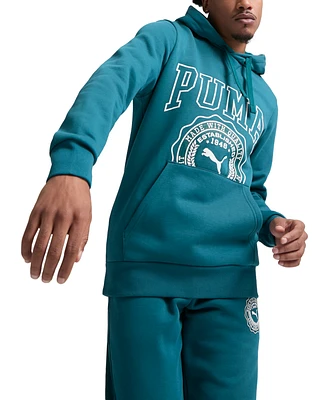 Puma Men's Vintage Sport Logo Graphic Fleece Hoodie