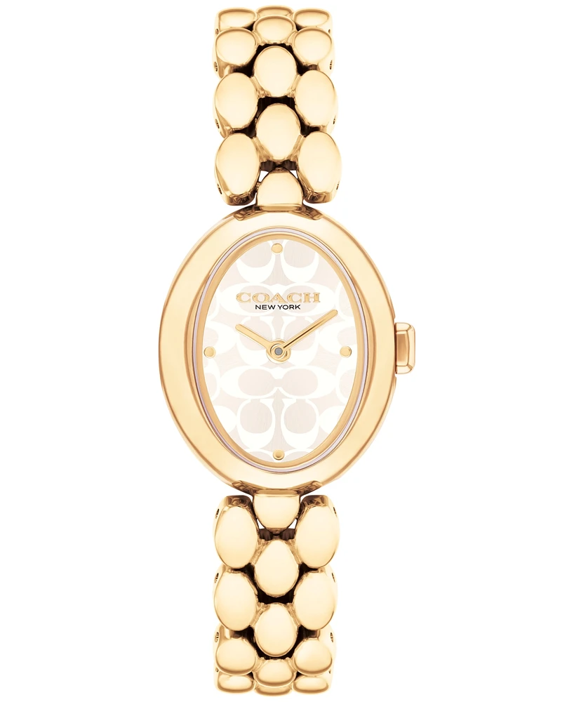 Coach Women's Gold Sammy Stainless Steel Watch 22.5mm