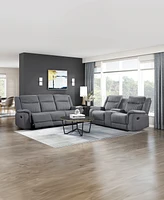 Homelegance White Label Magnus 86" Double Reclining Sofa