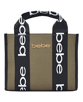 Bebe Hana Canvas Top Handle Crossbody Bag