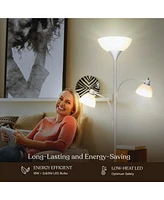 Brightech Sky Dome Double 72" Led Torchiere Floor Lamp with Adjustable Arms