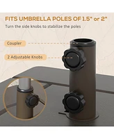 Multipurpose Umbrella Stand Planter, End Table, and Umbrella Base