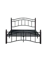 Streamdale Furniture Full Size Metal Bed Frame With Headboard And Footboard