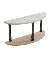 Streamdale Furniture Elegant Demi-circle Console Table Sturdy, Versatile, and Timeless