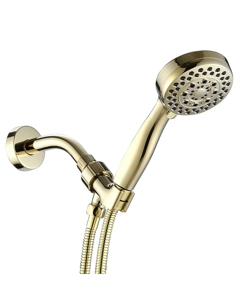 Streamdale Furniture Handheld Shower Head With Hose High Pressure Shower Heads, Gold