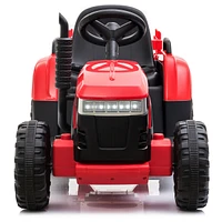 Streamdale Furniture Kid-Sized Electric Tractor with Removable Trailer and Led Lights