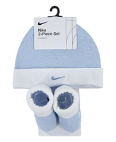 Nike Baby Boys or Girls Swoosh Hat and Booties, 2 Piece Set