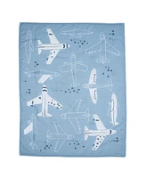 Bedtime Originals Little Aviator 3-Piece Airplane Nursery Baby Crib Bedding Set