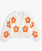 Epic Threads Toddler Girls Groovy Floral Cardigan, Created for Macy's