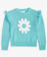 Epic Threads Toddler Girls Flower Ruffled Sweater, Created for Macy's