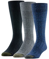 Gold Toe Men's Speckled Hampton Crew Dress Socks, 3-Pack