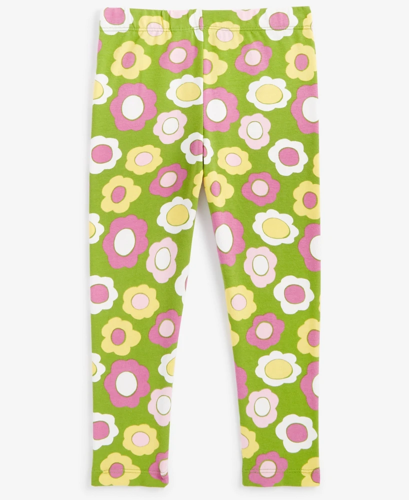 Epic Threads Toddler Girls Wonky Floral-Print Leggings, Created for Macy's