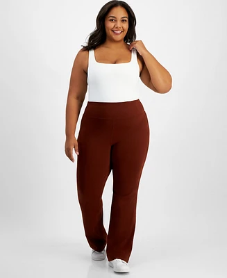 Id Ideology Plus High Rise Flared Leggings, Created for Macy's