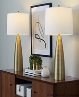 Lumisource Maya 27" Contemporary Metal - Set of 2 Table Lamp