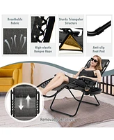 Inolait Outdoor Folding Zero Gravity Reclining Lounge Chair