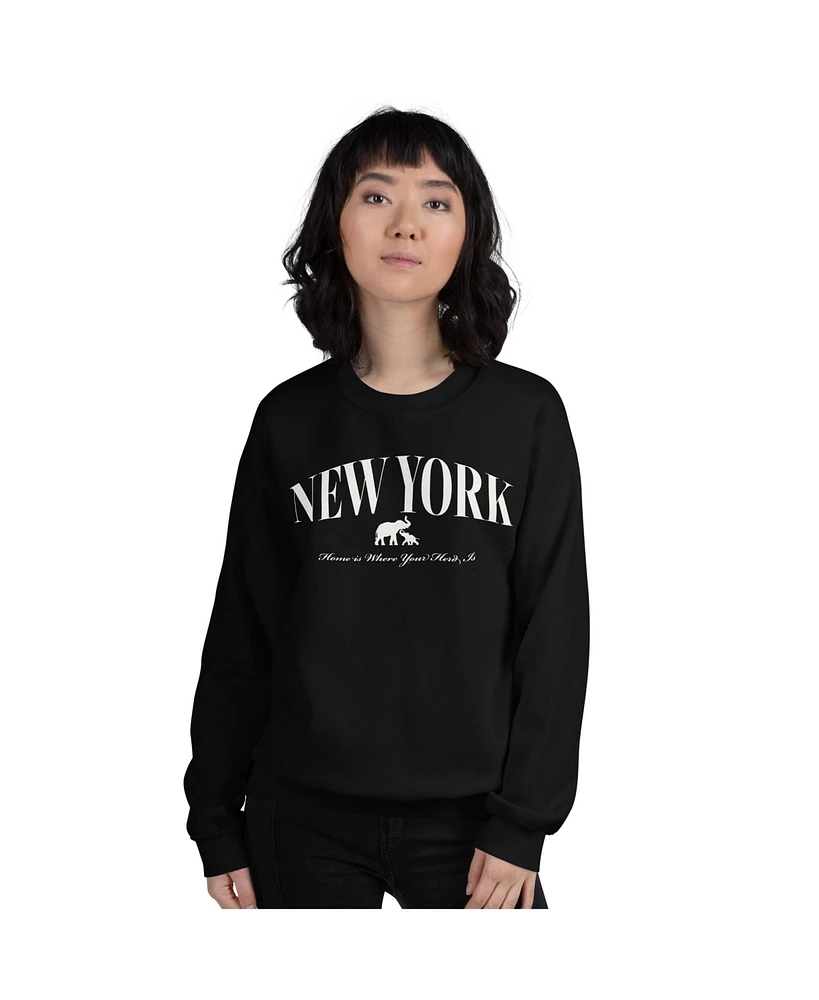 Ivory Ella Juniors' New York Unisex Sweatshirt