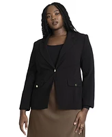 Eloquii Plus Single Button Blazer