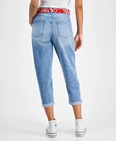 Nautica Jeans Women's Belted Straight-Leg Capri