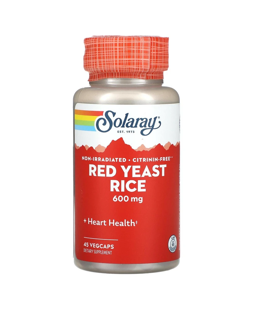 Solaray Red Yeast Rice, 600 mg, 45 Count