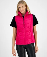 Id Ideology Women's Sleeveless Zip-Front Puffer Vest, Created for Macy's