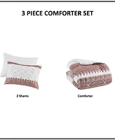 Ink+Ivy Mila Chenille 3-Pc. Comforter Set, Full/Queen