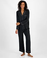 I.n.c. International Concepts Women's 2-Pc. Rhinestone-Trim Satin Pajamas Set, Created for Macy's