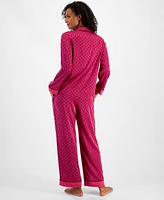 I.n.c. International Concepts Women's 2-Pc. Piped-Trim Satin Pajamas Set, Created for Macy's