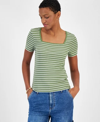 On 34th's Women's Knit Square-Neck Top, Created for Macy's