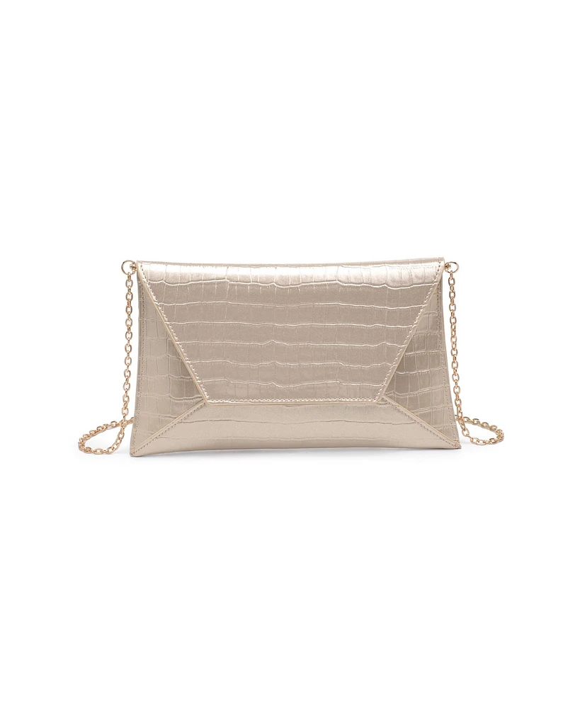 Urban Expressions Cora Croco Embossed Clutch